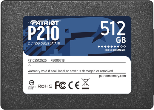512GB Patriot P210 2.5" SATA III Solid State Drive