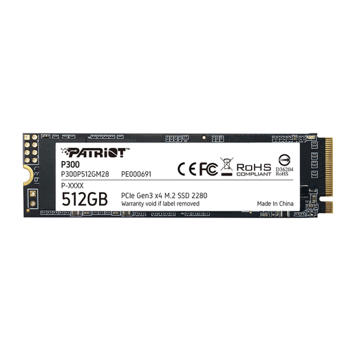 512GB Patriot P300 M.2 2280 PCI Express 3.0 x4 NVMe Solid State Drive