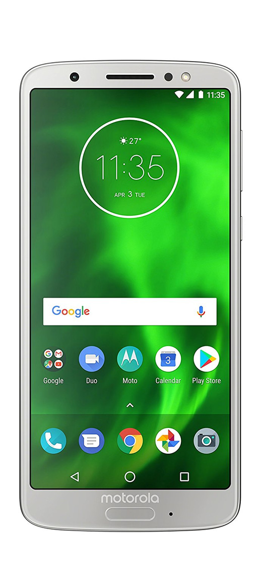 Motorola Moto G6 5.7 inch 4G LTE Smartphone - 3GB RAM, 32GB Storage, Android 8.0 Oreo, Single SIM (Silver)