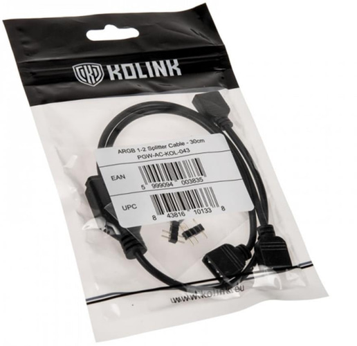 Kolink 30cm ARGB 1-2 Splitter Cable