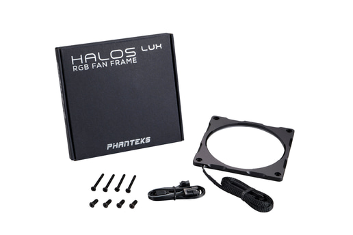 Phanteks Halos Lux 120mm RGB LED Fan Frame - Aluminium Black