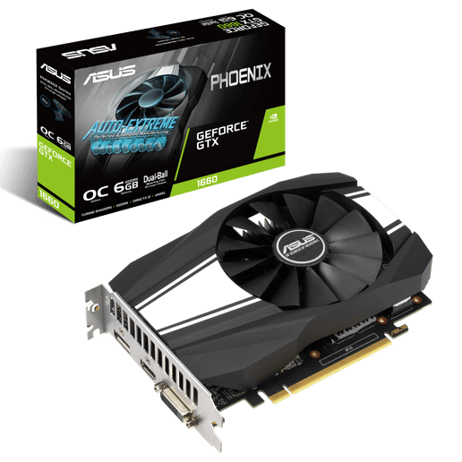ASUS GeForce GTX 1660 Phoenix OC 6GB Graphics Card