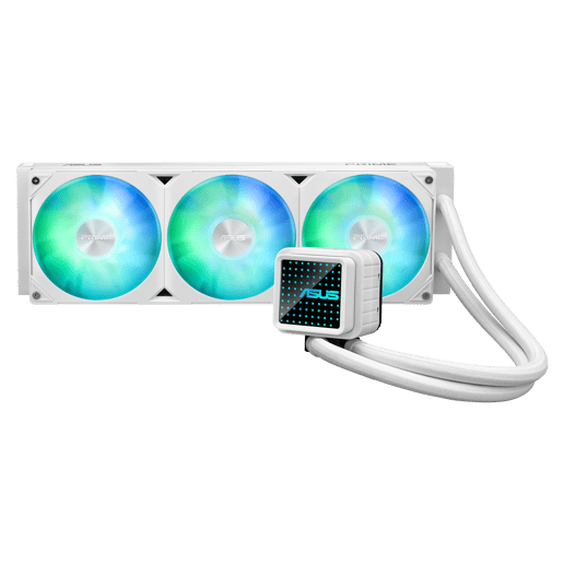 ASUS Prime LC 360 ARGB White Edition 360mm Liquid CPU Cooler in White