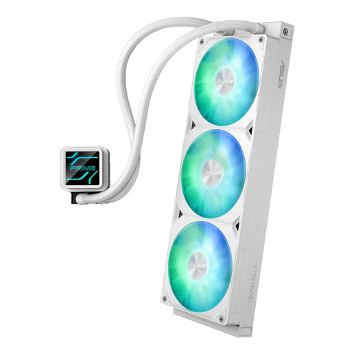 ASUS Prime LC 360 ARGB White Edition 360mm Liquid CPU Cooler in White