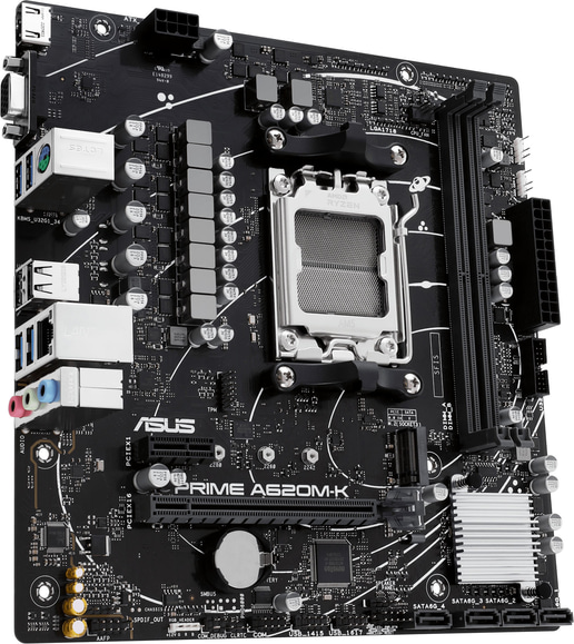 ASUS Prime A620M-K mATX Motherboard for AMD AM5 CPUs