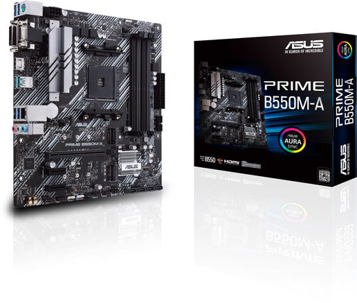 ASUS Prime B550M-A mATX Motherboard for AMD AM4 CPUs