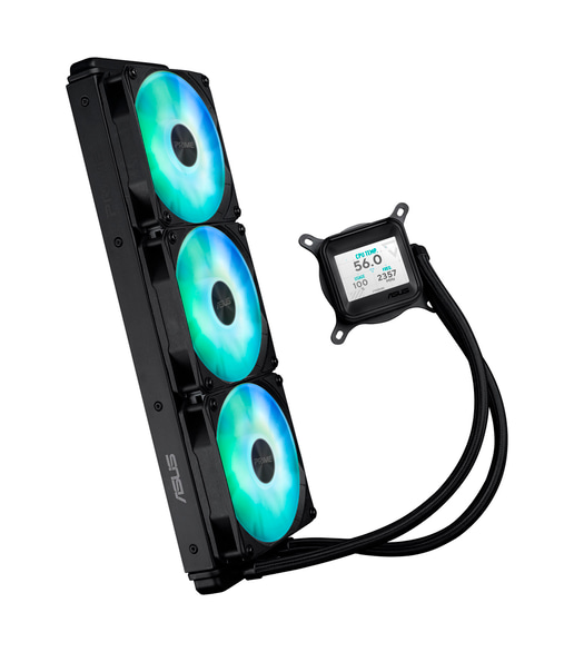 ASUS Prime LC 360 ARGB LCD 360mm Liquid CPU Cooler in Black