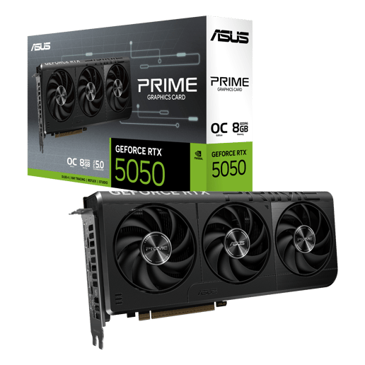 ASUS GeForce RTX 5050 Prime OC 8GB GDDR6 Graphics Card