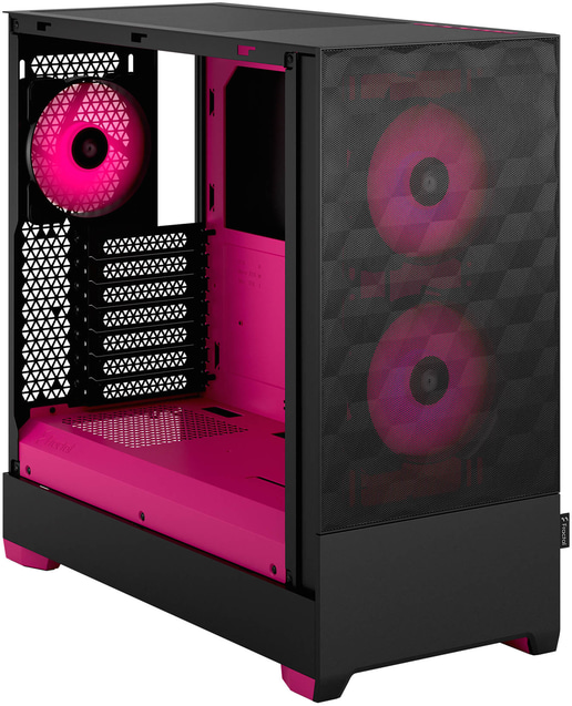 Fractal Pop Air RGB Mid Tower Gaming Case - Magenta 