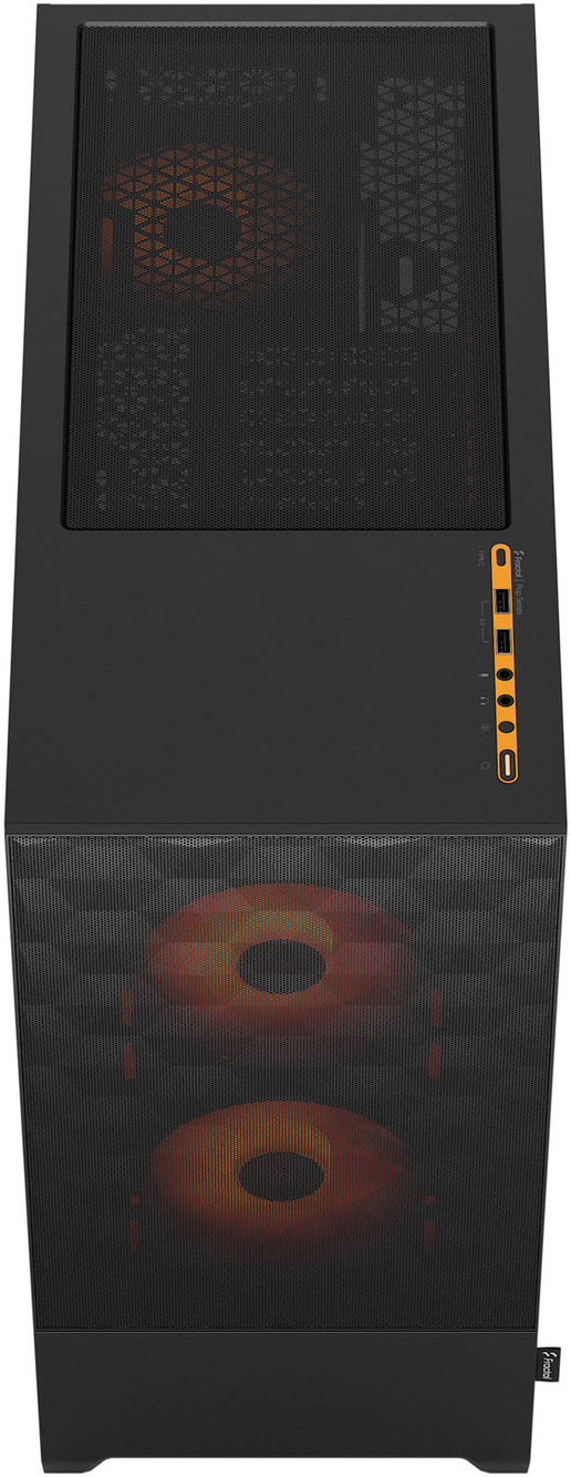 Fractal Pop Air RGB Mid Tower Gaming Case - Orange 