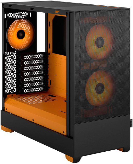 Fractal Pop Air RGB Mid Tower Gaming Case - Orange 