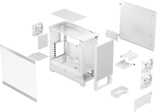 Fractal Pop Air RGB Mid Tower Gaming Case - White 