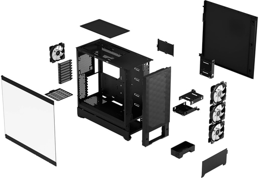 Fractal Pop XL Air RGB Full Tower Gaming Case - Black 
