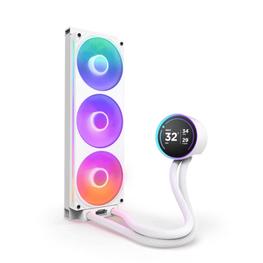 NZXT Kraken Elite 360 RGB V2 (2024) 360mm AiO Liquid CPU Cooler in White