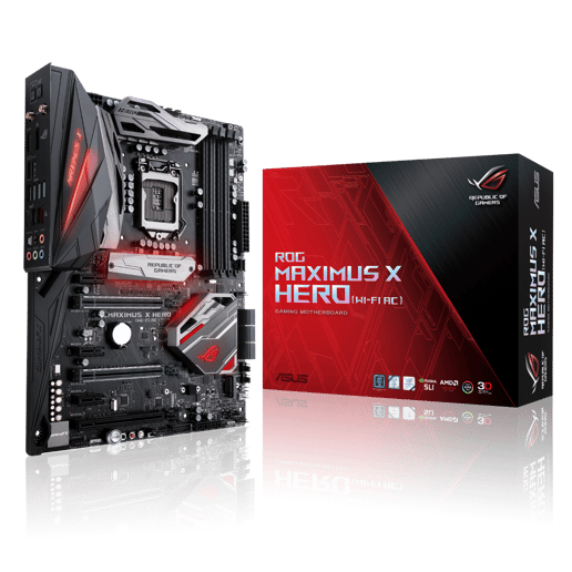 ASUS ROG MAXIMUS X HERO (WI-FI AC) ATX Motherboard for Intel CPUs