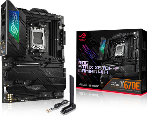 ASUS ROG Strix X670E-F Gaming WiFi ATX Motherboard for AMD Socket AM5 CPUs