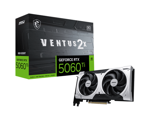 MSI GeForce RTX 5060 Ti VENTUS 2X PLUS OC 8GB GDDR7 Graphics Card