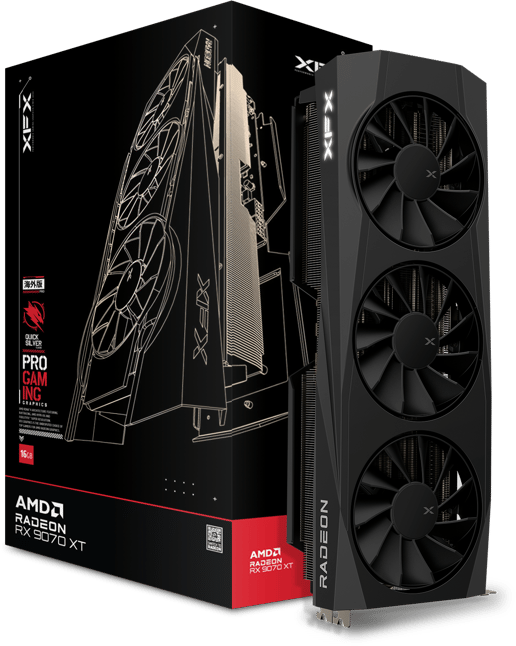 XFX Radeon RX 9070 XT Quicksilver 16GB GDDR6 Graphics Card