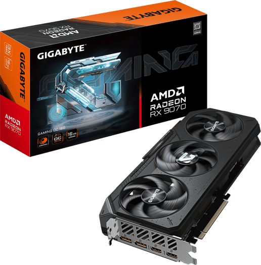 Gigabyte Radeon RX 9070 GAMING OC 16GB GDDR6 Graphics Card