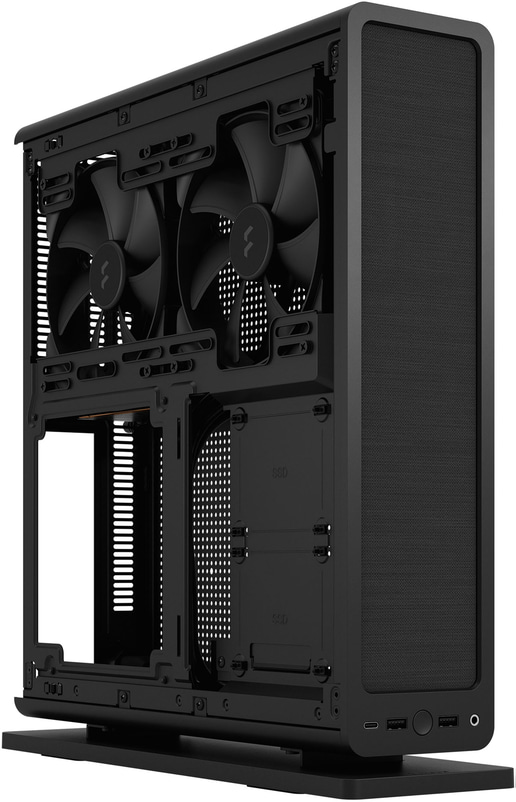 Fractal Ridge Desktop Case - Black 