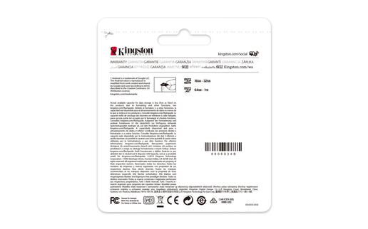 64GB Kingston Canvas Select Plus UHS-1 (U1) microSD Card & Adaptor 
