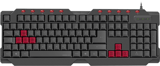 SPEEDLINK Ferus Full-Size Gaming Keyboard, UK Layout, (Black)