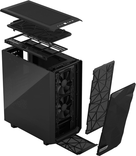 Fractal Meshify 2 Compact Mid Tower Gaming Case - Black 