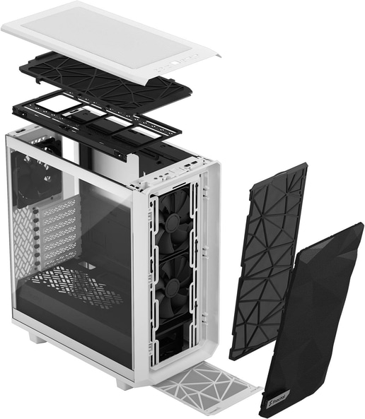 Fractal Meshify 2 Compact Mid Tower Gaming Case - White 
