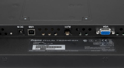 iiyama T1634MC-B4X Touch 15.6 inch Monitor - 1366 x 768, 8ms, DVI