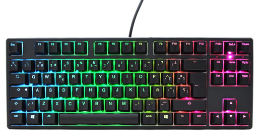 Ducky One TKL RGB Mechanical Keyboard - Black - (UK Layout)