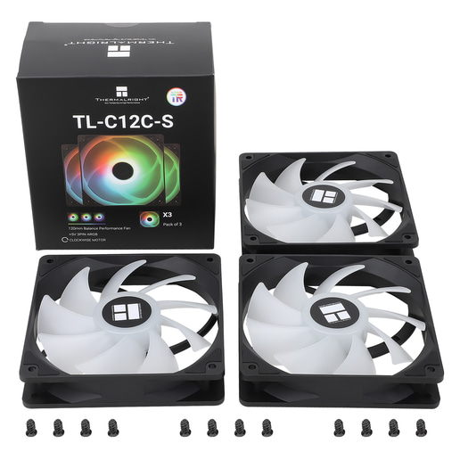 Thermalright TL-C12C-S X3 120mm Triple Pack Chassis Fans in Black