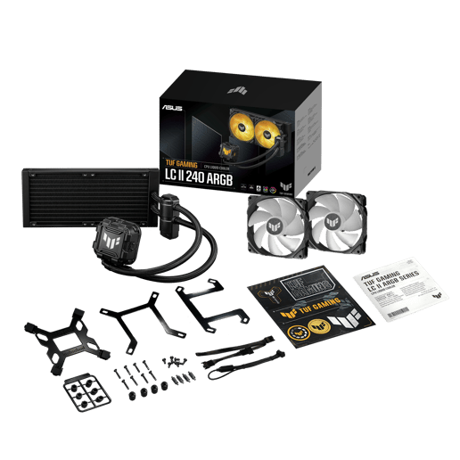 ASUS TUF Gaming LC II 240 ARGB 240mm Liquid CPU Cooler in Black