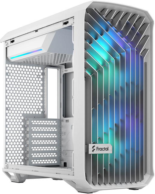Fractal Torrent Compact TG RGB Mid Tower Gaming Case - White 