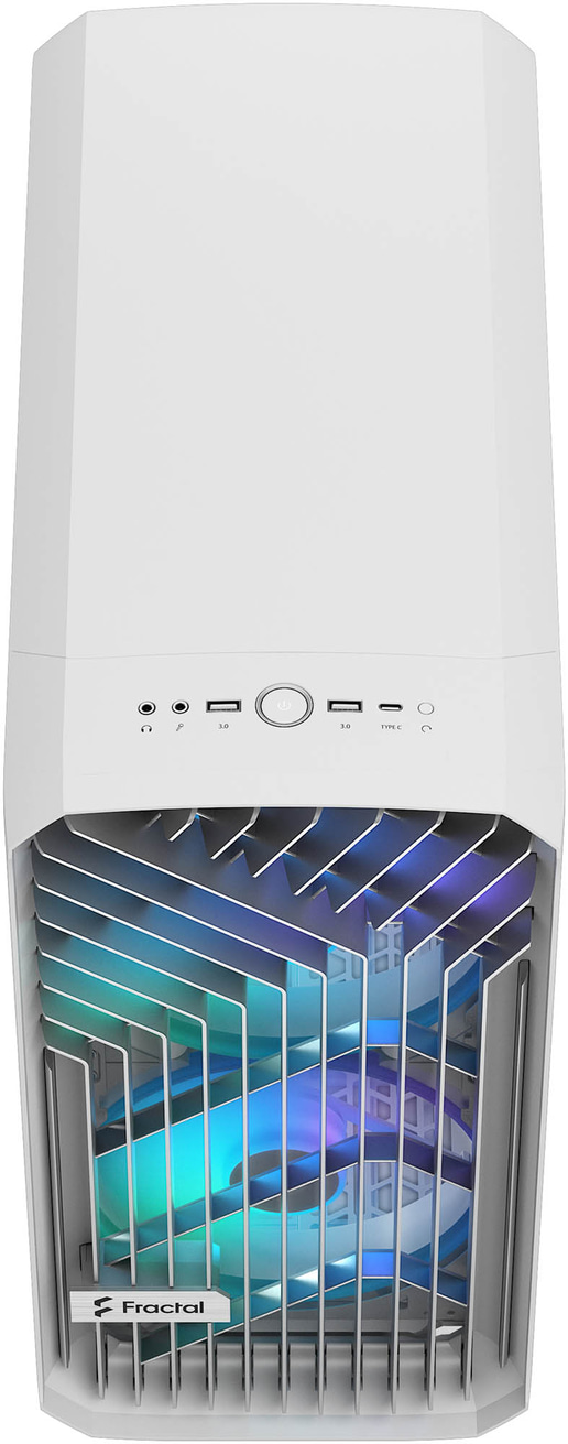 Fractal Torrent Compact TG RGB Mid Tower Gaming Case - White 