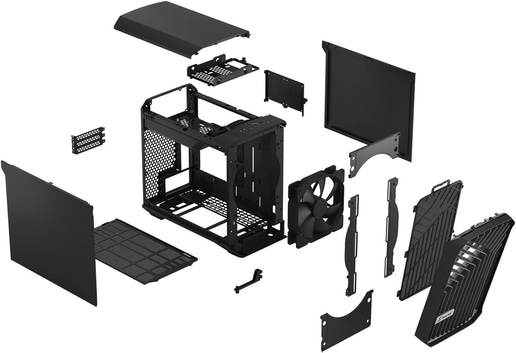Fractal Torrent Nano ITX Gaming Case - Black 