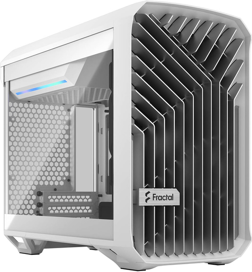 Fractal Torrent Nano TG ITX Gaming Case - White 