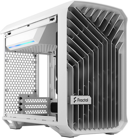Fractal Torrent Nano TG ITX Gaming Case - White 