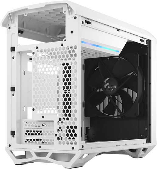 Fractal Torrent Nano TG ITX Gaming Case - White 
