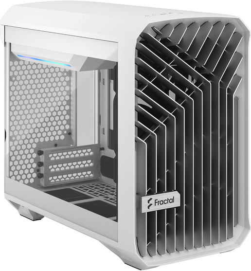 Fractal Torrent Nano TG ITX Gaming Case - White 