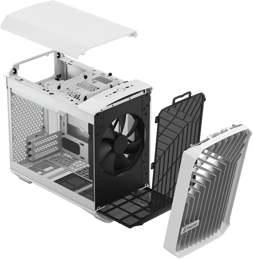 Fractal Torrent Nano TG ITX Gaming Case - White 