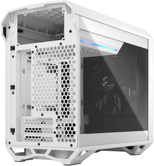 Fractal Torrent Nano TG ITX Gaming Case - White 