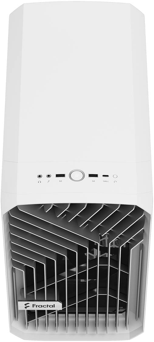 Fractal Torrent Nano TG ITX Gaming Case - White 