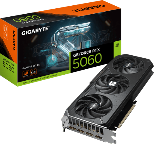 Gigabyte GeForce RTX 5060 GAMING OC 8GB GDDR7 Graphics Card
