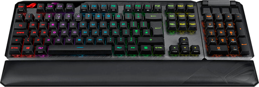 ASUS ROG Claymore II Modular Gaming Mechanical Keyboard with PBT Keycaps, ROG RX Red Switches