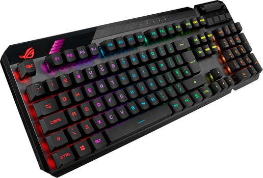 ASUS ROG Claymore II Modular Gaming Mechanical Keyboard with PBT Keycaps, ROG RX Red Switches