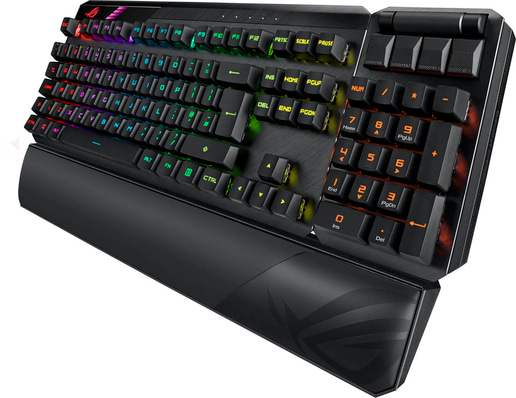 ASUS ROG Claymore II Modular Gaming Mechanical Keyboard with PBT Keycaps, ROG RX Red Switches