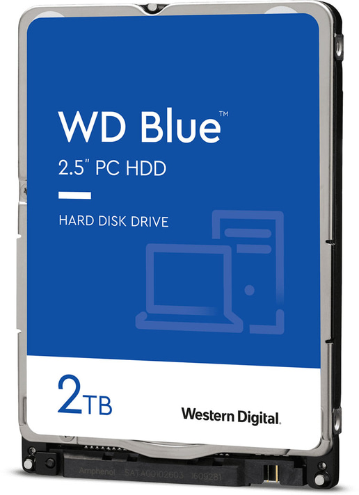 2TB Western Digital Blue 2.5" SATA III Hard Drive - 5400RPM, 128MB Cache