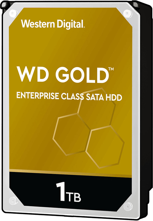 1TB Western Digital Gold 3.5" SATA III Hard Drive - 7200RPM, 128MB Cache