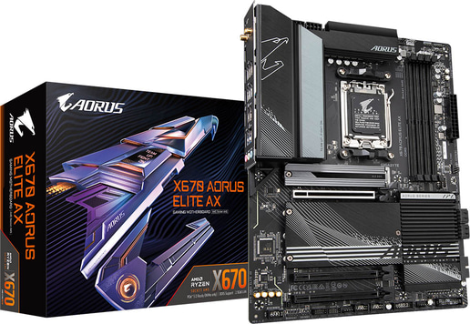 Gigabyte X670 AORUS ELITE AX ATX Motherboard for AMD Socket AM5 CPUs