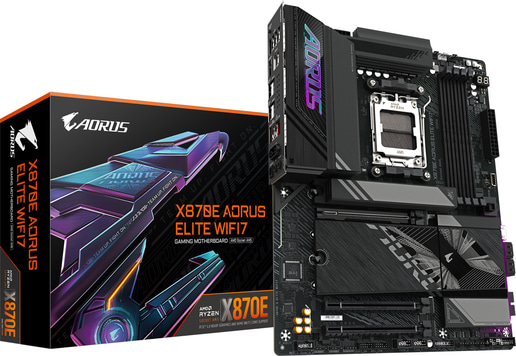 Gigabyte X870E AORUS ELITE WIFI7 ATX Motherboard for AMD AM5 CPUs